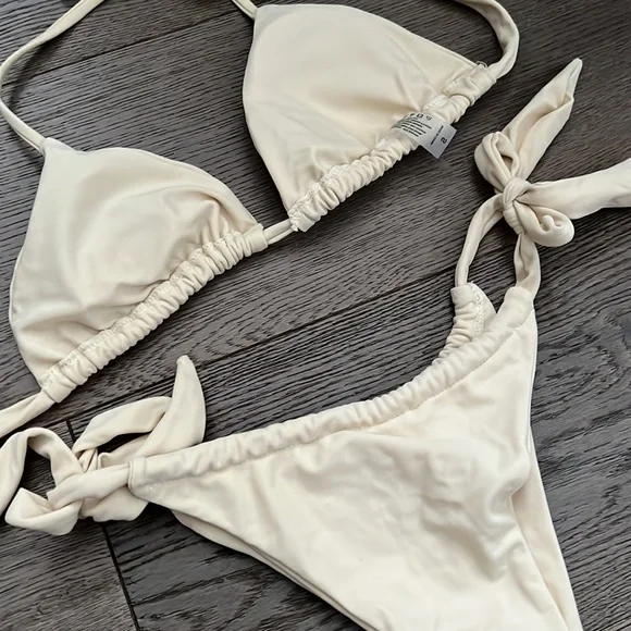 Cream String Bikini Set - Picture 5 of 5